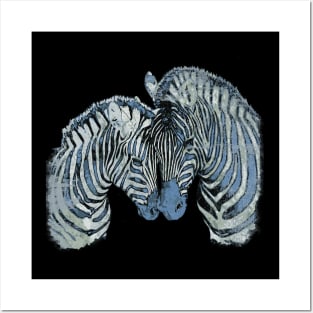 Zebra Lovers 2 Posters and Art